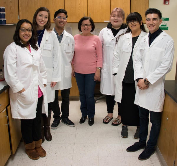 The PTRC team - left to right: Halima Syeed, Serene Koud, Will Tambun, Dr. Martha Orozco-Cárdenas, Cici Cheng, Isua Ramirez, Isai Gonzales